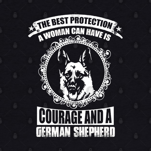 COURAGE AND A GERMAN SHEPHERD by minhhai126